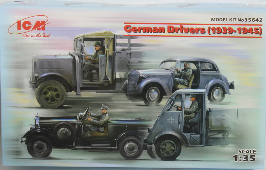 Modeling figures German drivers, 1939-45, , ref. 35642, 1/35, ICM