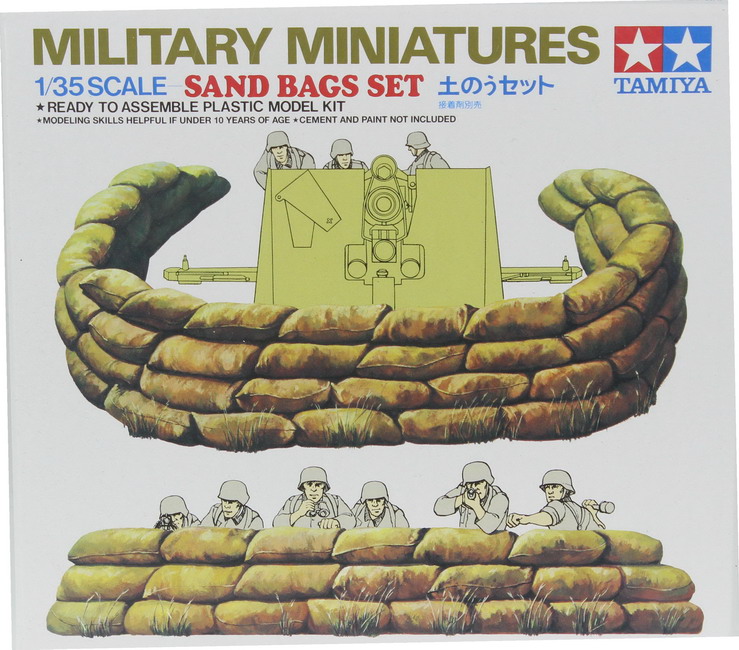 Modeling accesories sand bags, ref. 35025, 1/35, Tamiya