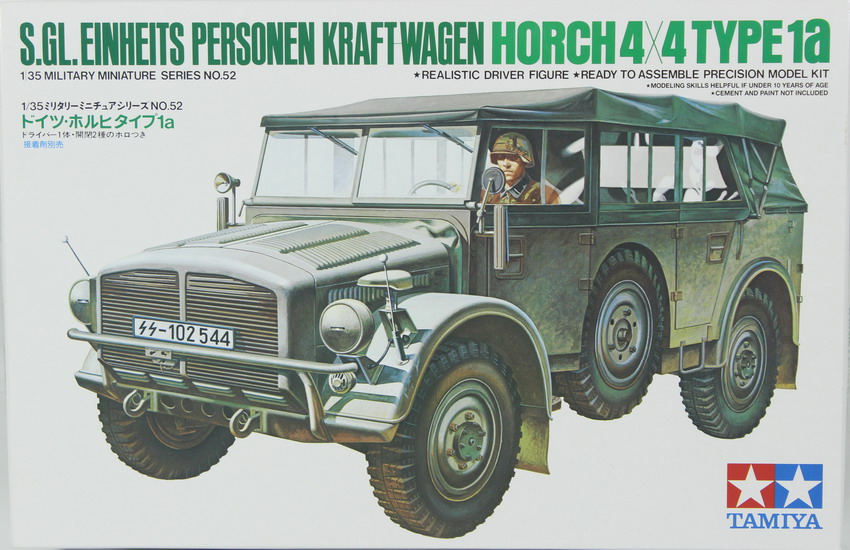 Modeling vehicle Horch 4x4, Type 1A, 35052, 1/35, Tamiya