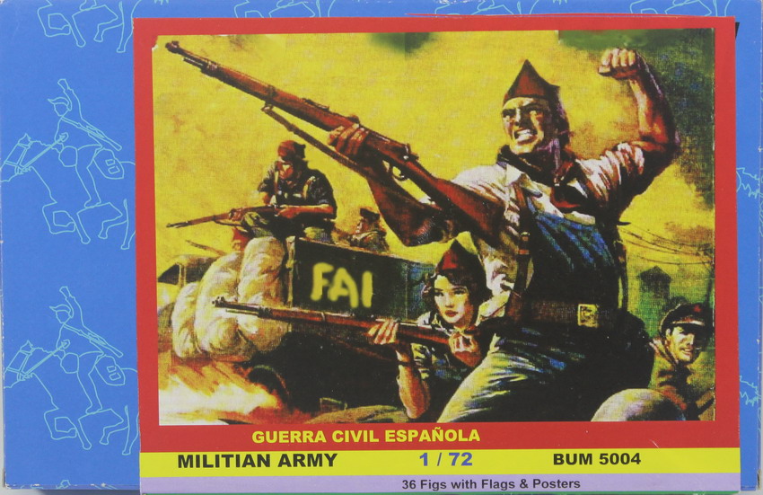 Modeling figures spanish, Milicianos, Spanish Civil War, Guerra Civil Española, ref. 5001, 17/2, BUM – Sword – Victory.