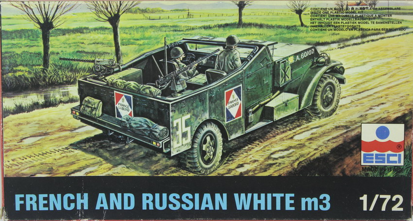 Modeling armored car M3 Scout car, ref. 8366, 1/72, Esci