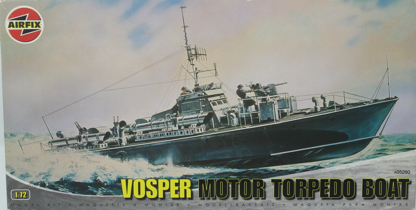 Modeling boat Vosper Motor torpedo boat, ref. A05280, 1/72, Airfix
