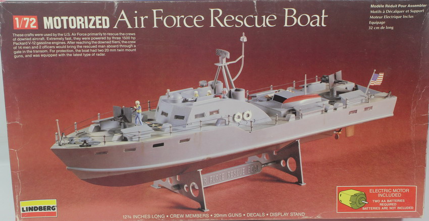 Modeling boat Air Force rescue Boat, ref. 7415, 1/72, Atlantic