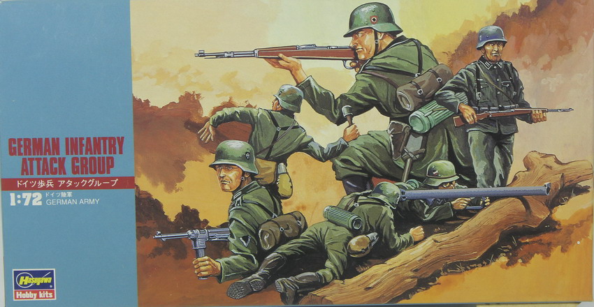 Modeling figures German, infantry, ref. 31130 - ref. MT 30, 1/72, Hasegawa