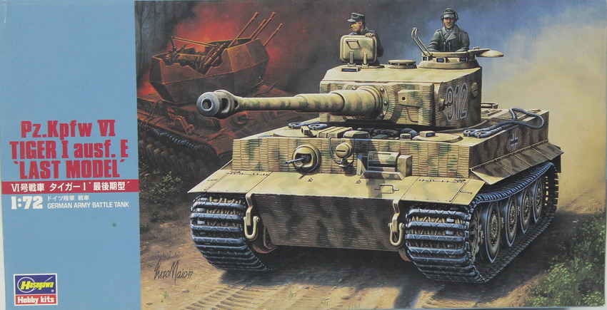Modeling tank Panzer VI – Tiger I Ausf. E, Last model, ref. 31139 - ref. MT 39, 1/72, Hasegawa