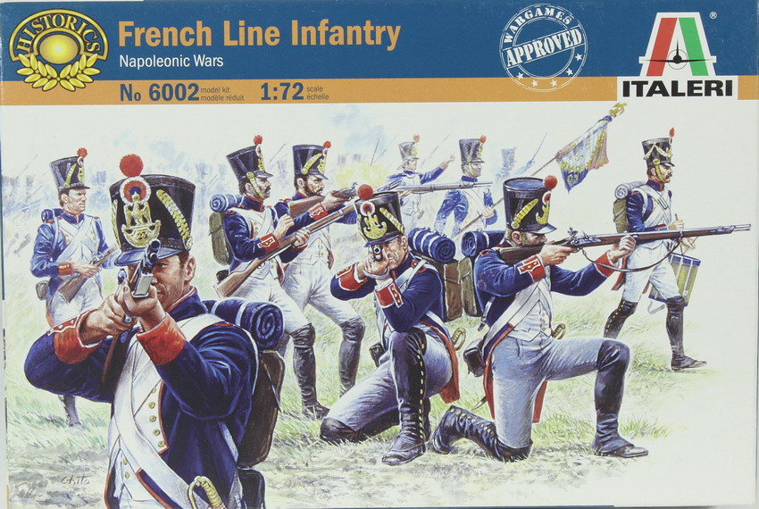Modeling figures french, line infantry, Napoleonic Wars, ref. 6002, 1/72, Italeri