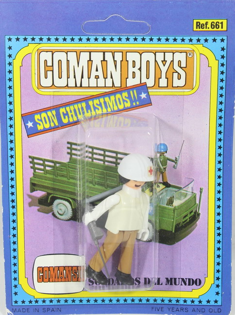 Action figures Coman Boys, médicos – enfermeros, Soldados del Mundo, ref. 661, Comansi