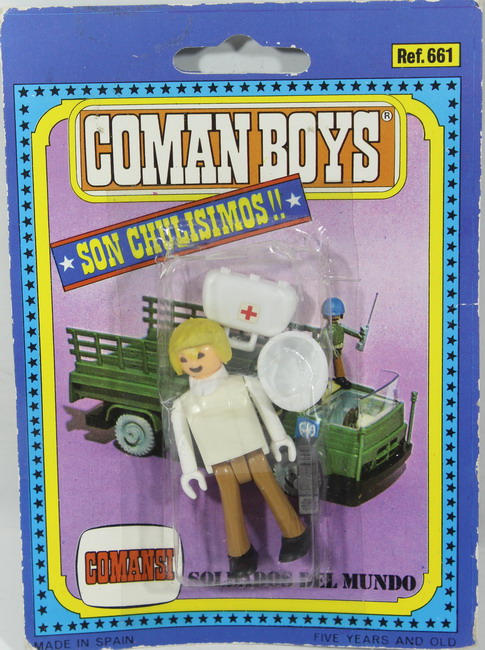 Action figures Coman Boys, médicos – enfermeros, Soldados del Mundo, ref. 661, Comansi