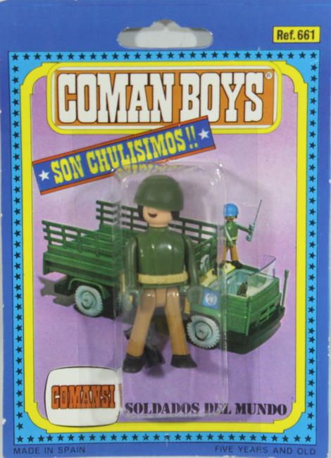 Action figures Coman Boys, Soldados del Mundo, ref. 661, Comansi