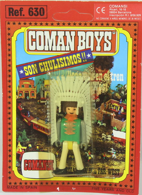 Action figures Coman Boys, Indios, ref. 630, Comansi