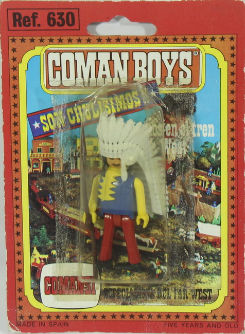 Action figures Coman Boys, Indios, ref. 630, Comansi