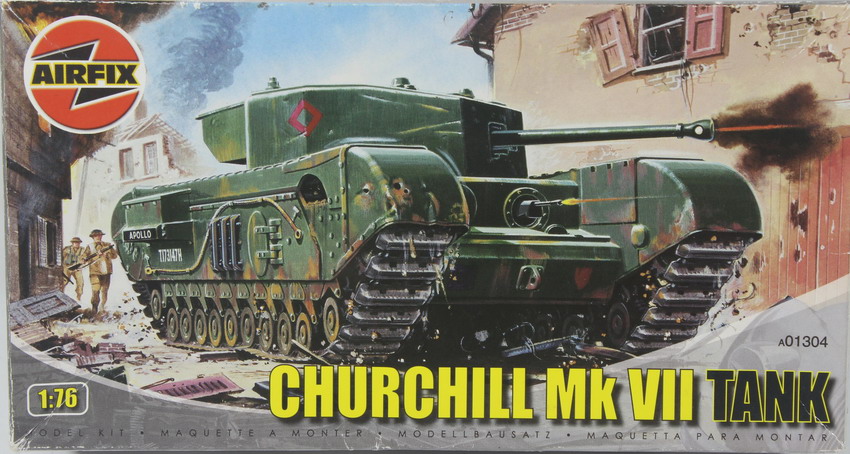 Modeling tank Churchill MK VII, ref. A1304, 1/76, Airfix