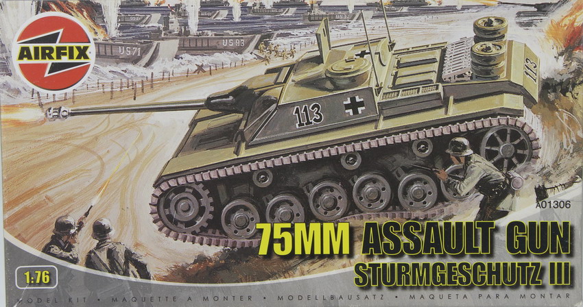 Modeling assault gun Sturmgeschütz III – Stug. III, ref. A01306, 1/76, Airfix