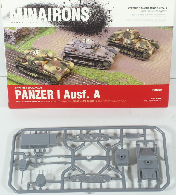 Modeling tank Panzer I, Ausf. A – Panzer I Breda, ref. 20GEV002, 1/72, 1 units, Minairons (no box)