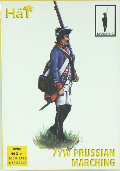 Modeling figures Prussian, infantry, 7 years war, ref. 8280, 1/72, Hat