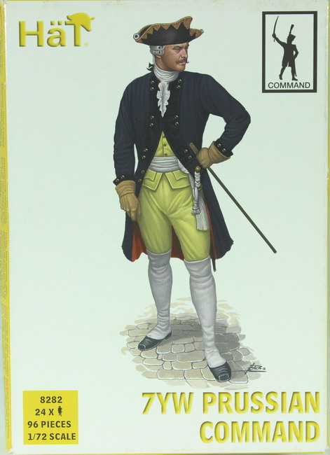 Modeling figures Prussian command , 7 years war, ref. 8282, 1/72, Hat