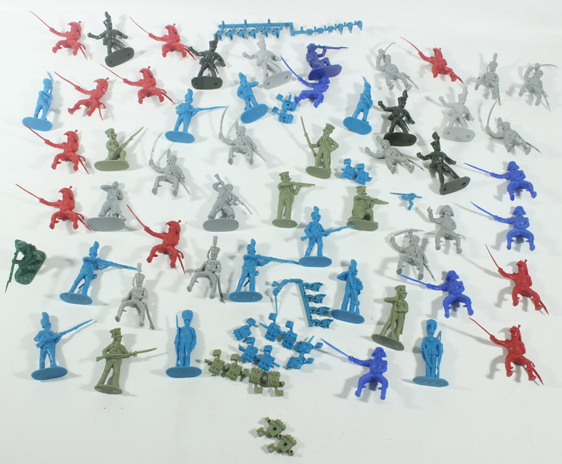 Figures Napoleonic wars, approximate height 6 cm, 53 units