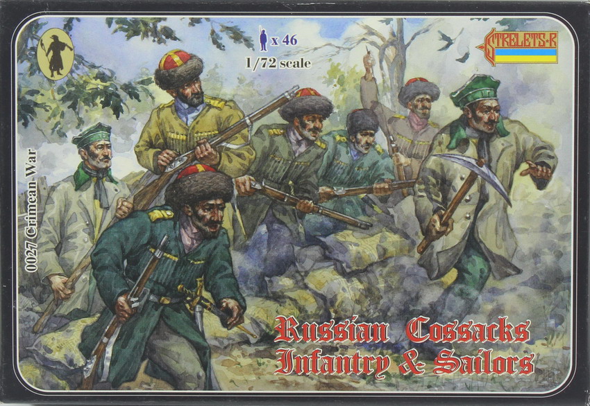 Modeling figures Rusos, Cossacks & sailors, Crimean War, ref. 0027, 1/72, Strelets