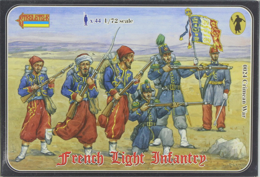 Modeling figures french, light infantry, Crimean War, , ref. 0024, 1/72, Strelets