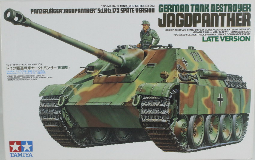 Modeling tank destroyer Jagdpanther, late versión, ref. 35203, 1/35, Tamiya