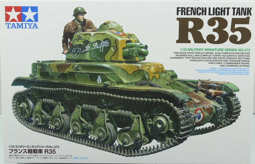 Modeling tank Renault R 35, French light tank, ref. 35373, 1/35, Tamiya