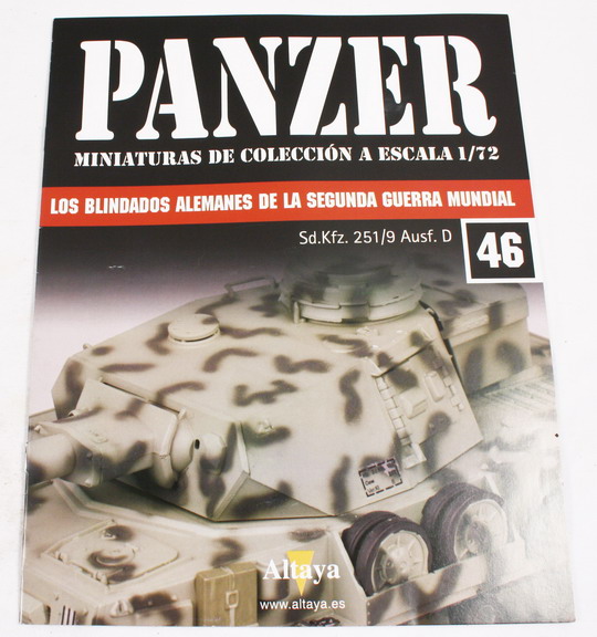 Fascículo nº 46 Sdkfz 251/9, colección Panzer, editorial Altaya