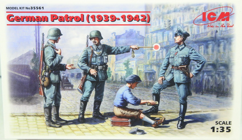 Modeling figures German patrol, 1939-1942, ref. 35561, 1/35, ICM