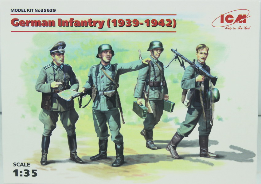 Modeling figures German infantry, 1939-1942, ref. 35639, 1/35, ICM