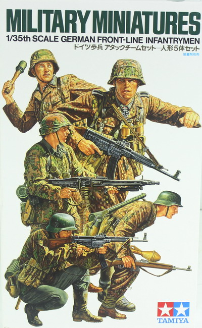 Modeling figures German, infantry – Waffen SS, ref. 35196, 1/35, Tamiya