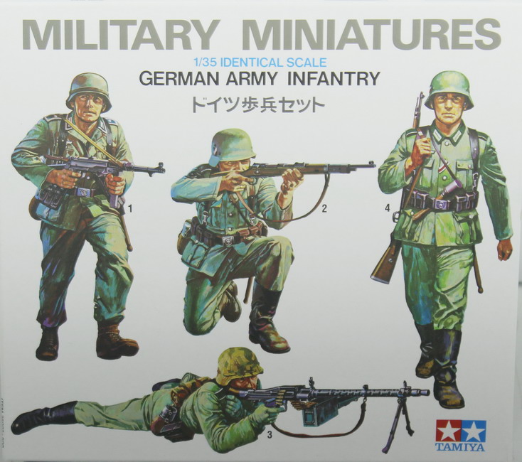 Modeling figures German, infantry, ref.35002, 1/35, Tamiya