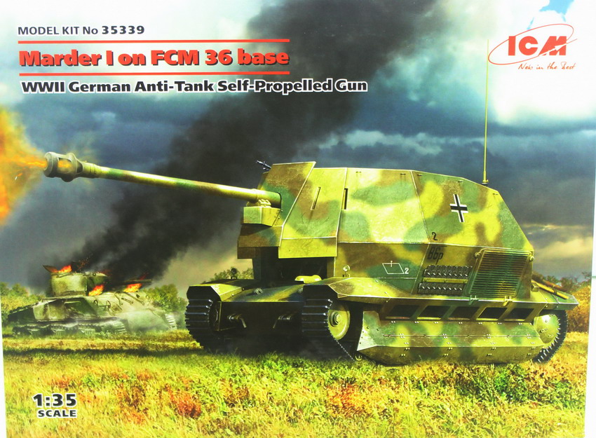 Modeling tank destroyer Marder I & FCM 36, ref. 35339, 1/35, ICM