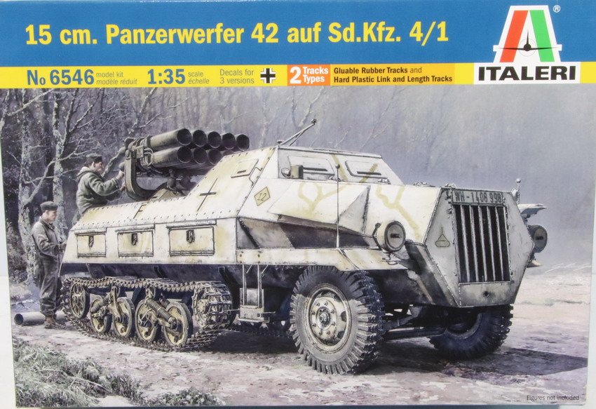 Modeling half track Sdkfz 4/1, 15 cm Panzerwerfer 42, ref. 6546, 1/35, Italeri