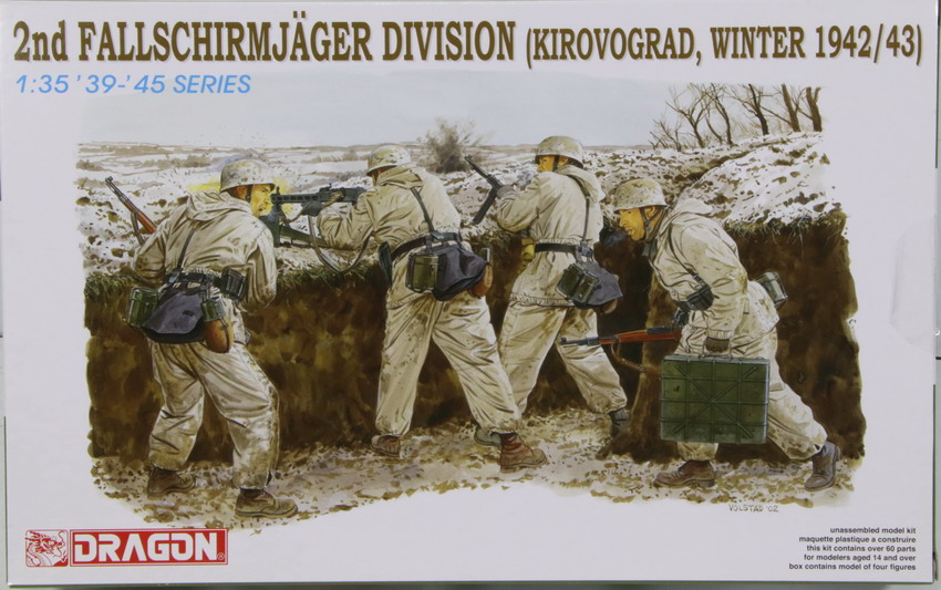 Modeling figures German, Fallschirmjager, Kirovograd, winter 1942/43, ref. 6157, 1/35, Dragón