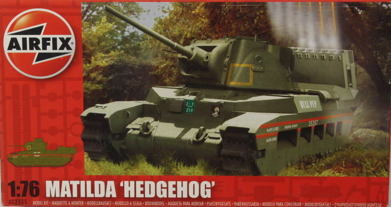 Modeling tank Matilda Hedgehog, ref. A02335, 1/76, Airfix