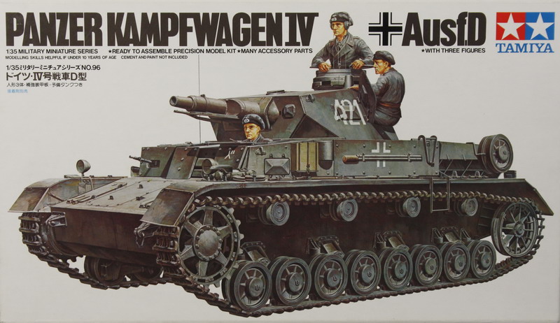 Modeling tank Panzer IV, Ausf. D, ref. 35096, 1/35, Tamiya