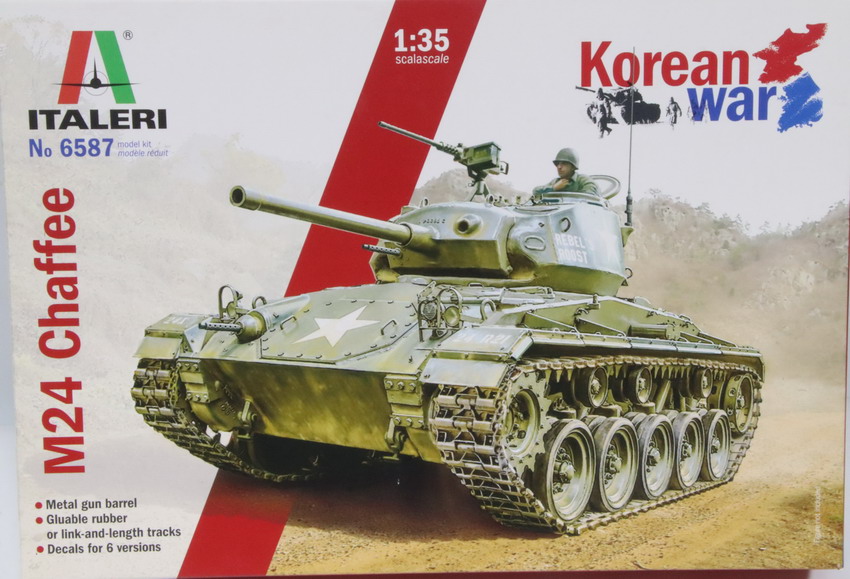 Modeling tank M24 Chafee, Korean War, ref. 6587, 1/35, Italeri
