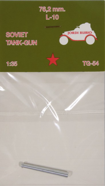 Modeling accesories cannon 76,2 mm L-10, soviet tank gun, T-28, T-29, ref. TG-54, 1/35, Jordi Rubio
