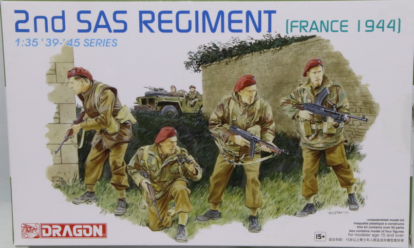 Modeling figures British, paratroopers, France 1944, ref. 6199, 1/35, Dragon