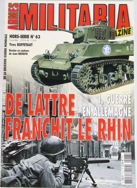 Book Armes Militaria nº 63. Guerre en Allemagne. De Lattre franchit le Rhin