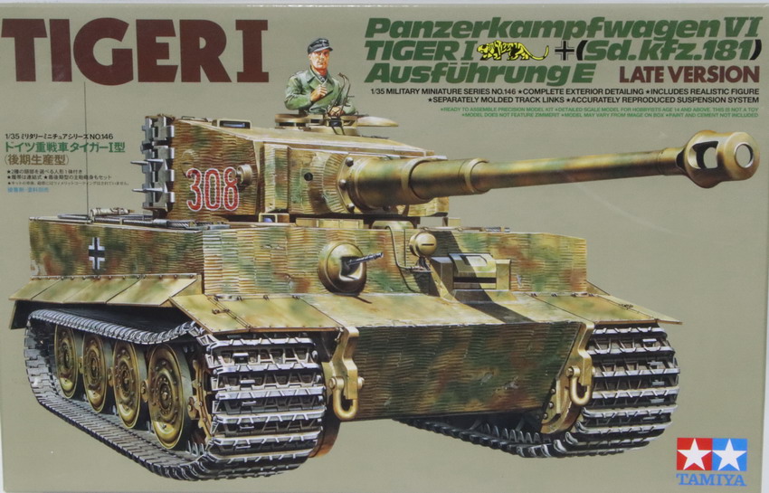 Modeling tank Panzer VI, Tiger I, late versión, ref. 35146, 1/35, Tamiya
