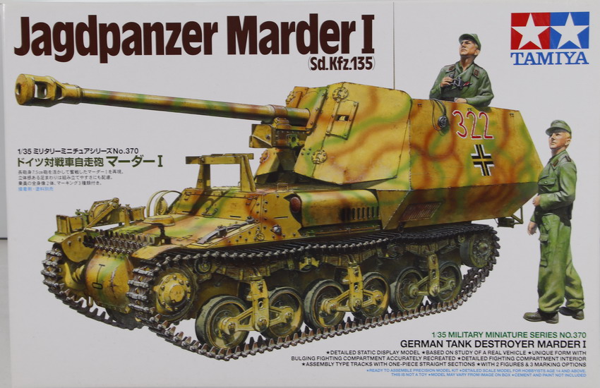 Modeling tank destroyer Marder I, Jagdpanzer Sdkfz 135, ref. 35370, 1/35, Tamiya