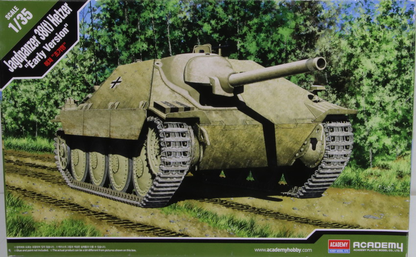Modeling tank destroyer Jagdpanzer 38 (T), Hetzer, early versión, ref. 13278, 1/35, Academy