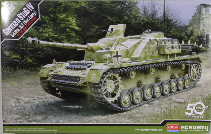 Modeling tank destroyer Sturmgeschütz Stug IV, Sdkfz 167, early, ref. 13522, 1/35, Academy