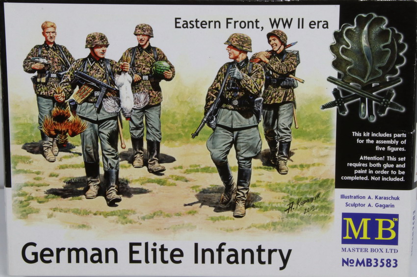 Modeling figures german, Waffen SS, German elite infantry, Eastern Front, ref. MB3583, 1/35, Master Box
