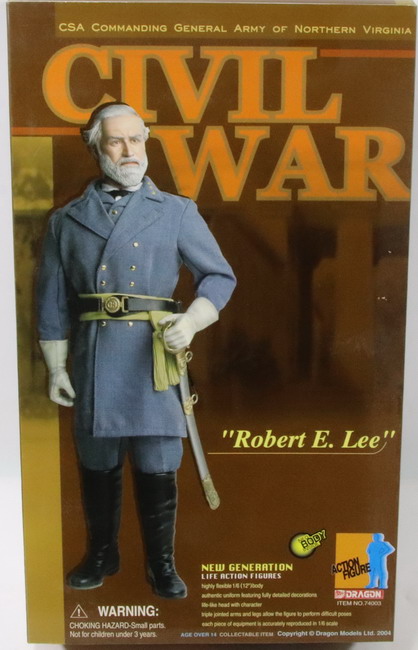Action Figure 1/6, Robert E. Lee, CSA Commanding, Civil War, ref. 74003, Dragón
