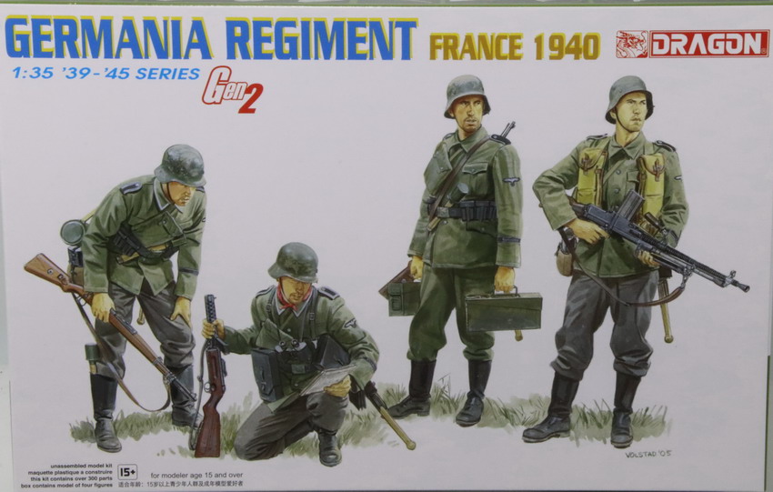 Modeling figures German, Waffen SS, Germania Regiment, France 1940, ref. 6281, 1/35, Dragon