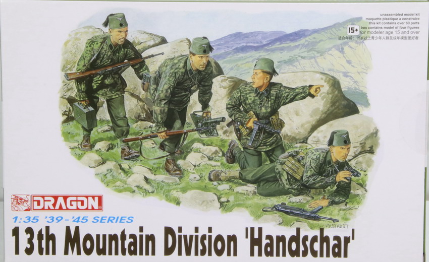 Modeling figures German, 13 Th. Mountain Division, Handschar, ref. 6067, 1/35, Dragón