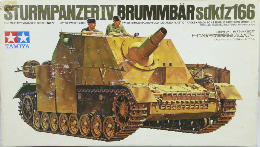 Modeling Sturmpanzer IV, Brummbar, Sdkfz 166, ref., 35077, 1/35, Tamiya