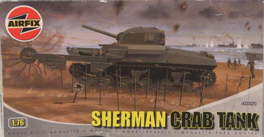Modeling tank Sherman Crab, ref. A02320, 1/76, Airfix
